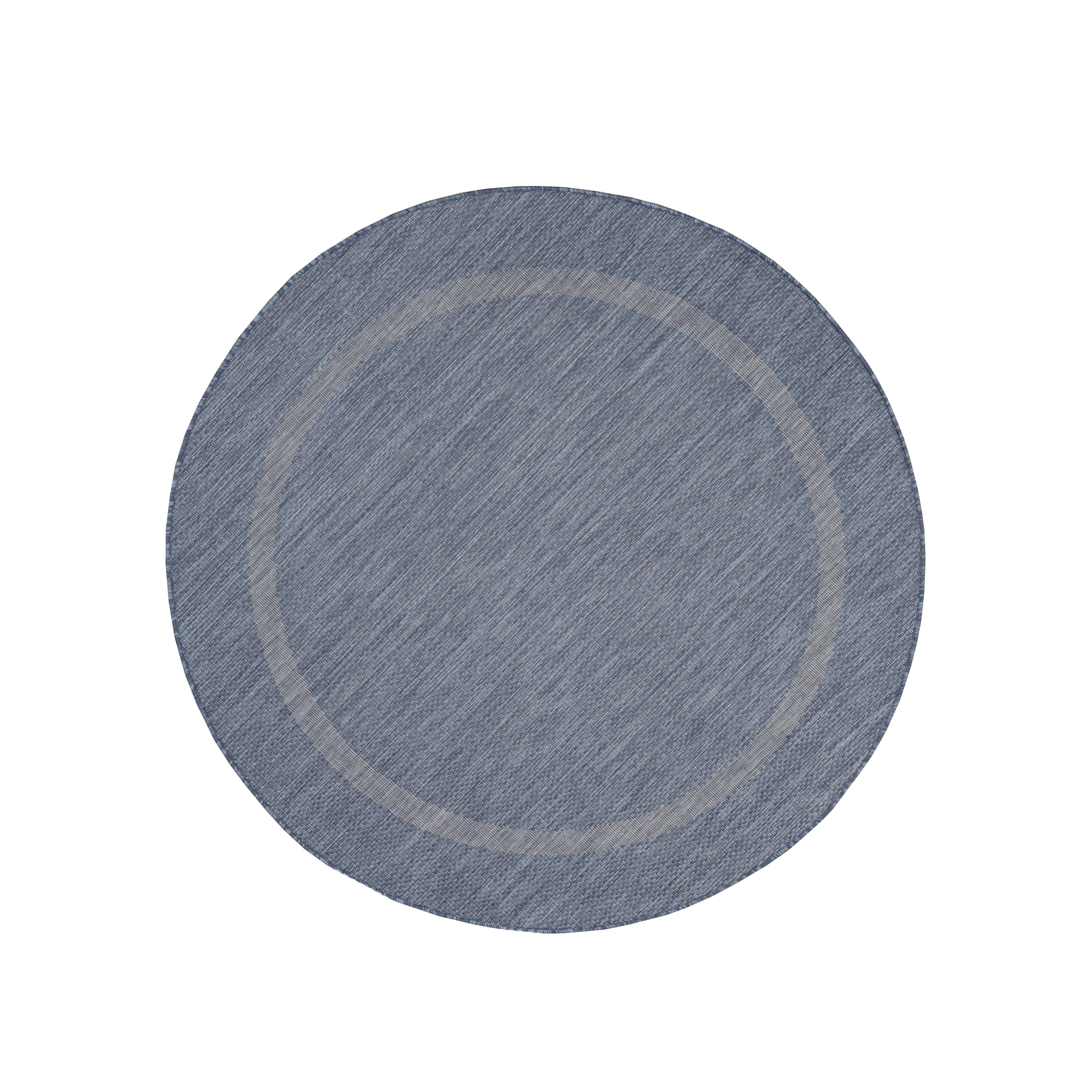 Flachwebeteppich Relax - Blau, Basics, Textil (200/200cm) - Novel