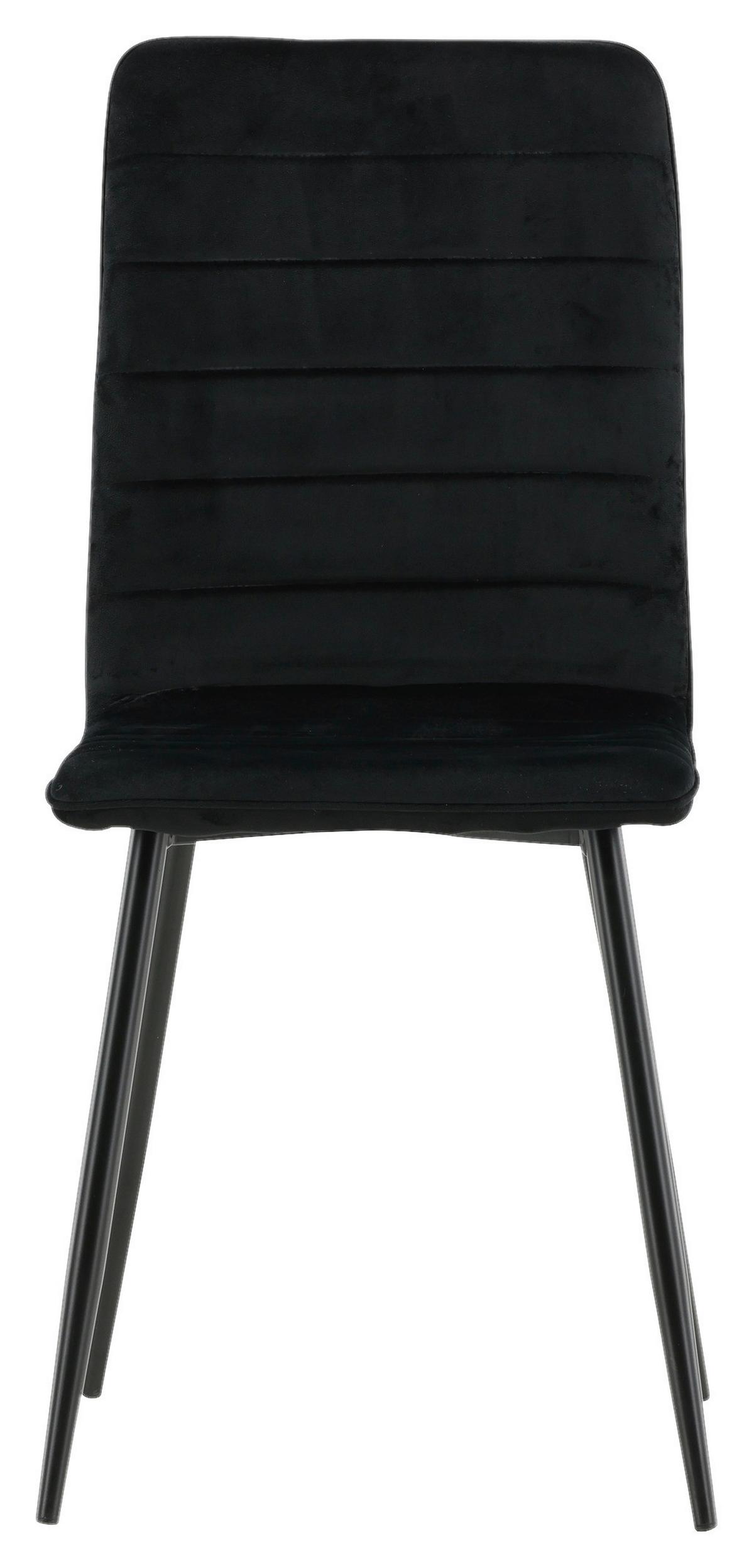 Stuhl-set Windu - Schwarz, Design, Textil/Metall (43/94/49cm) - Livetastic