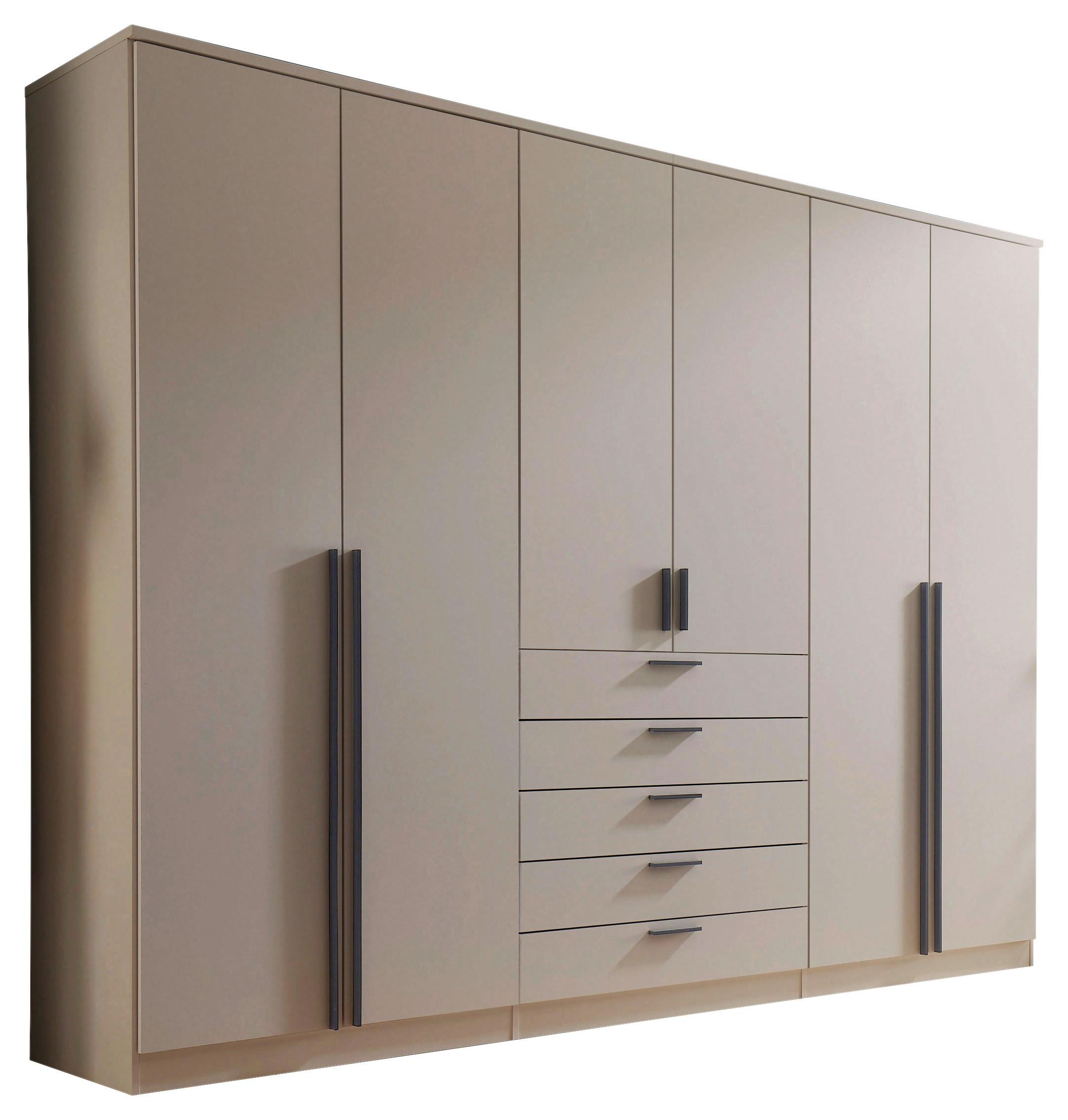 Drehtürenschrank mit Schubladen 270cm Arnis - Kaschmir, KONVENTIONELL, Holzwerkstoff (270/210/52cm) - James Wood