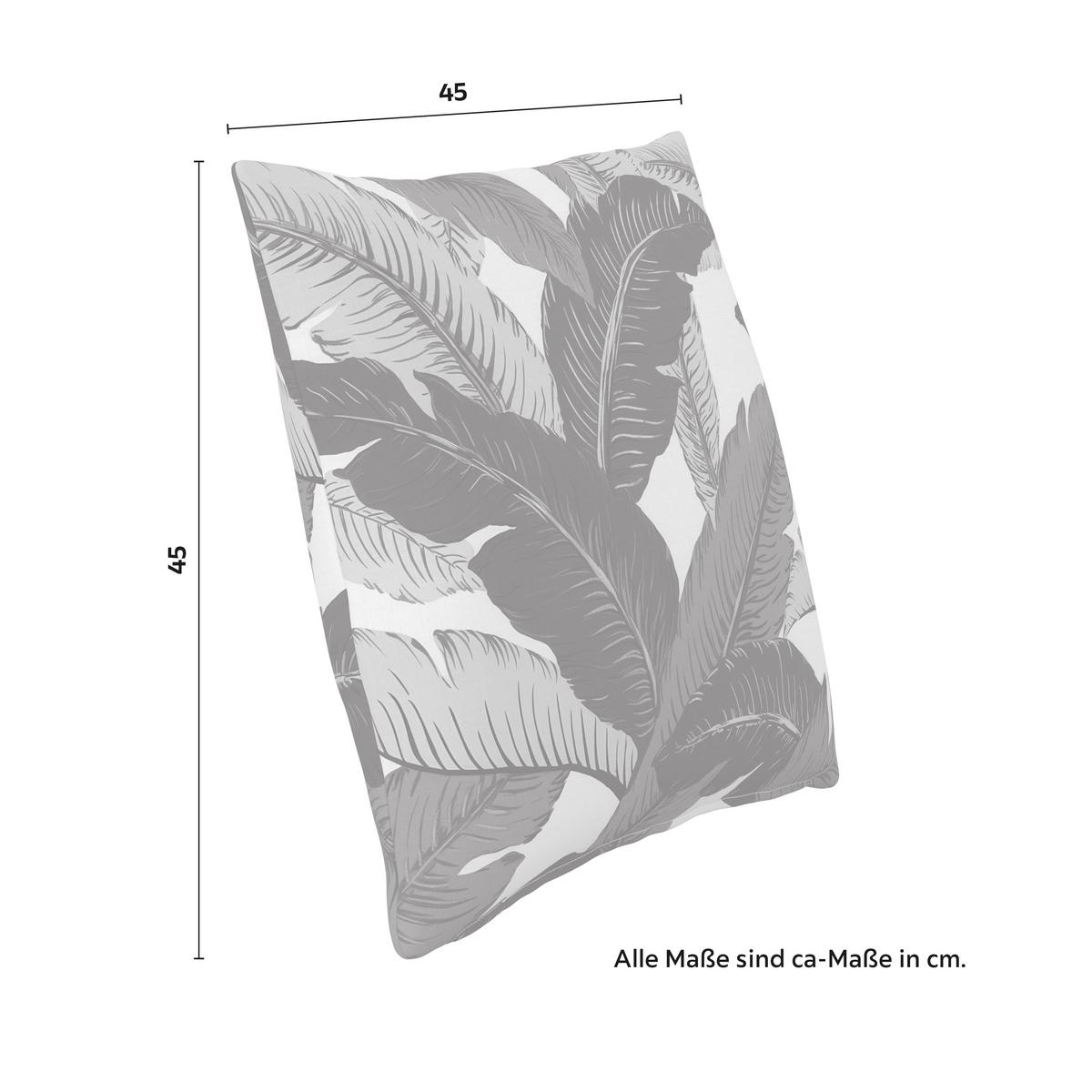 VENKOVNÍ POLŠTÁŘ LUISA - bílá/modrá, Moderní, textil (45/45/10cm) - Bessagi Garden