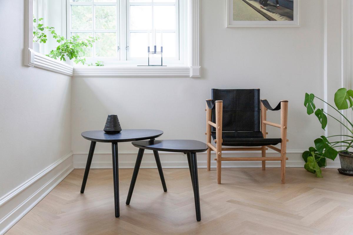 Satztisch Noble 2161320 - Schwarz, MODERN, Holz (68/57/45cm) - MID.YOU