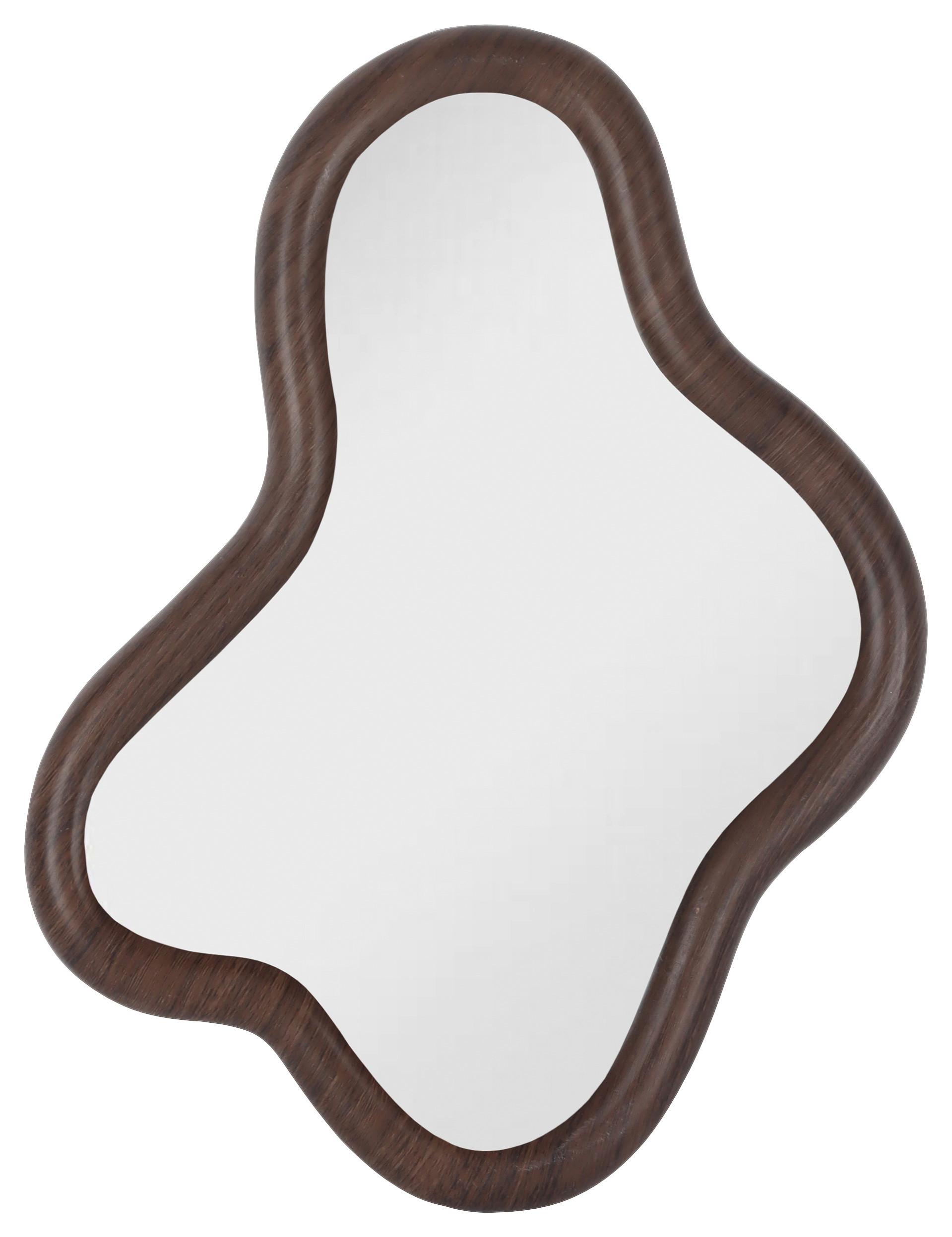 Nástenná dekorácia NINO - hnedá, kompozitné drevo/sklo (29/37,8/2cm) - Mömax
