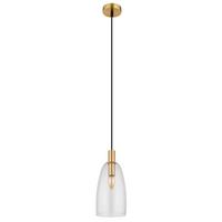 Hängeleuchte 15789h2m höhenverstellbar - Messingfarben, KONVENTIONELL, Glas/Metall (14/120cm) - Globo