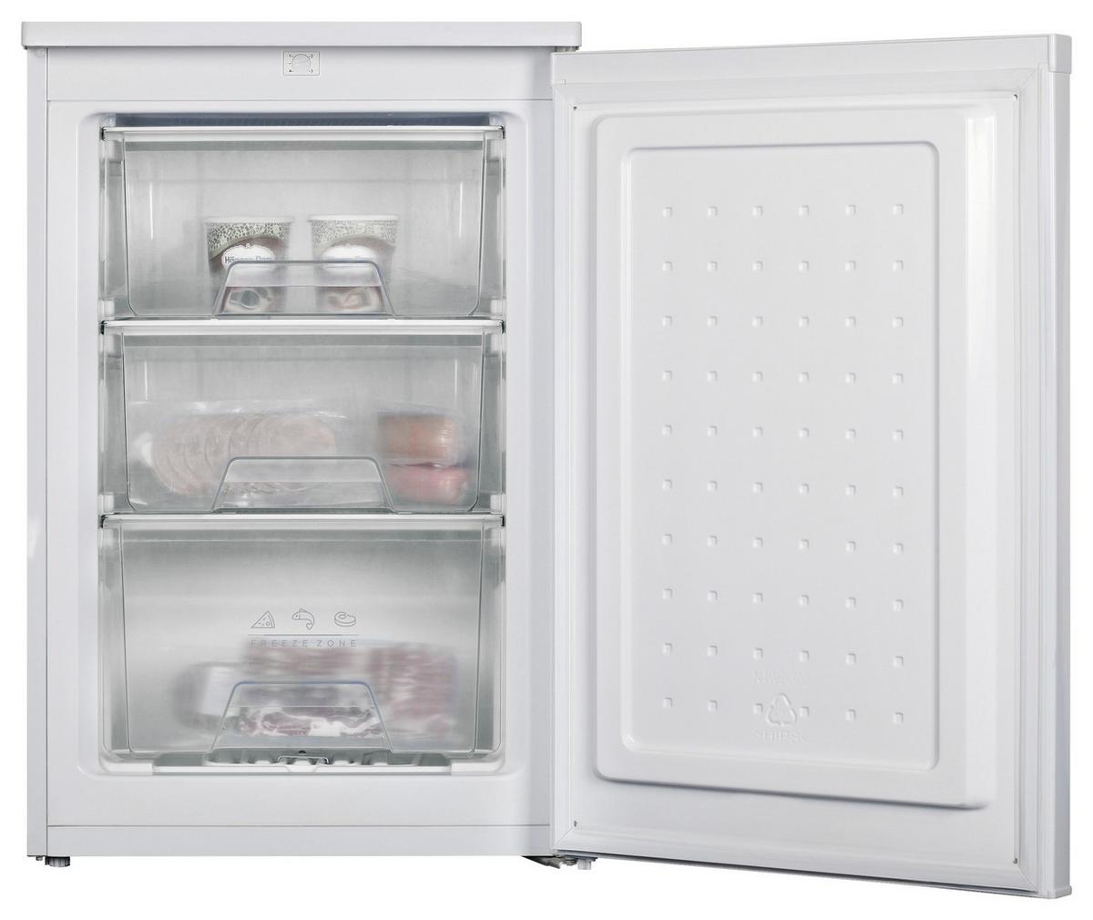 Gefrierschrank Weiß Bxh 55,3x84,5x57,4 Cm 88 L - Weiß, Basics, Kunststoff (55,3/84,5/57,4cm) - Silva Schneider
