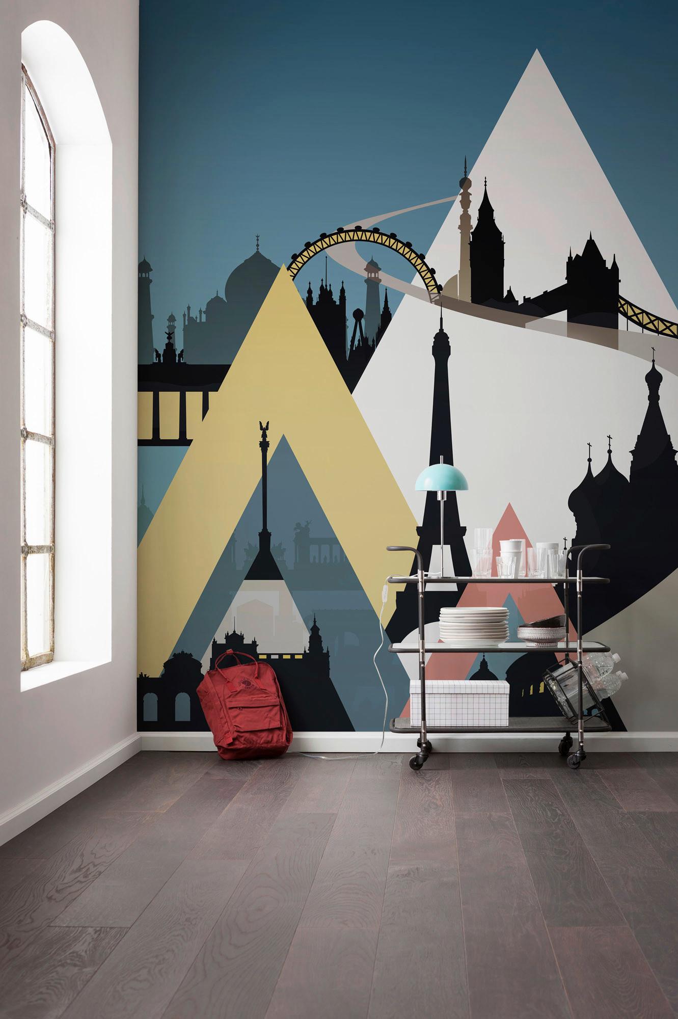 Fototapete Sightseeing - Multicolor, Trend, Papier (300/280cm)