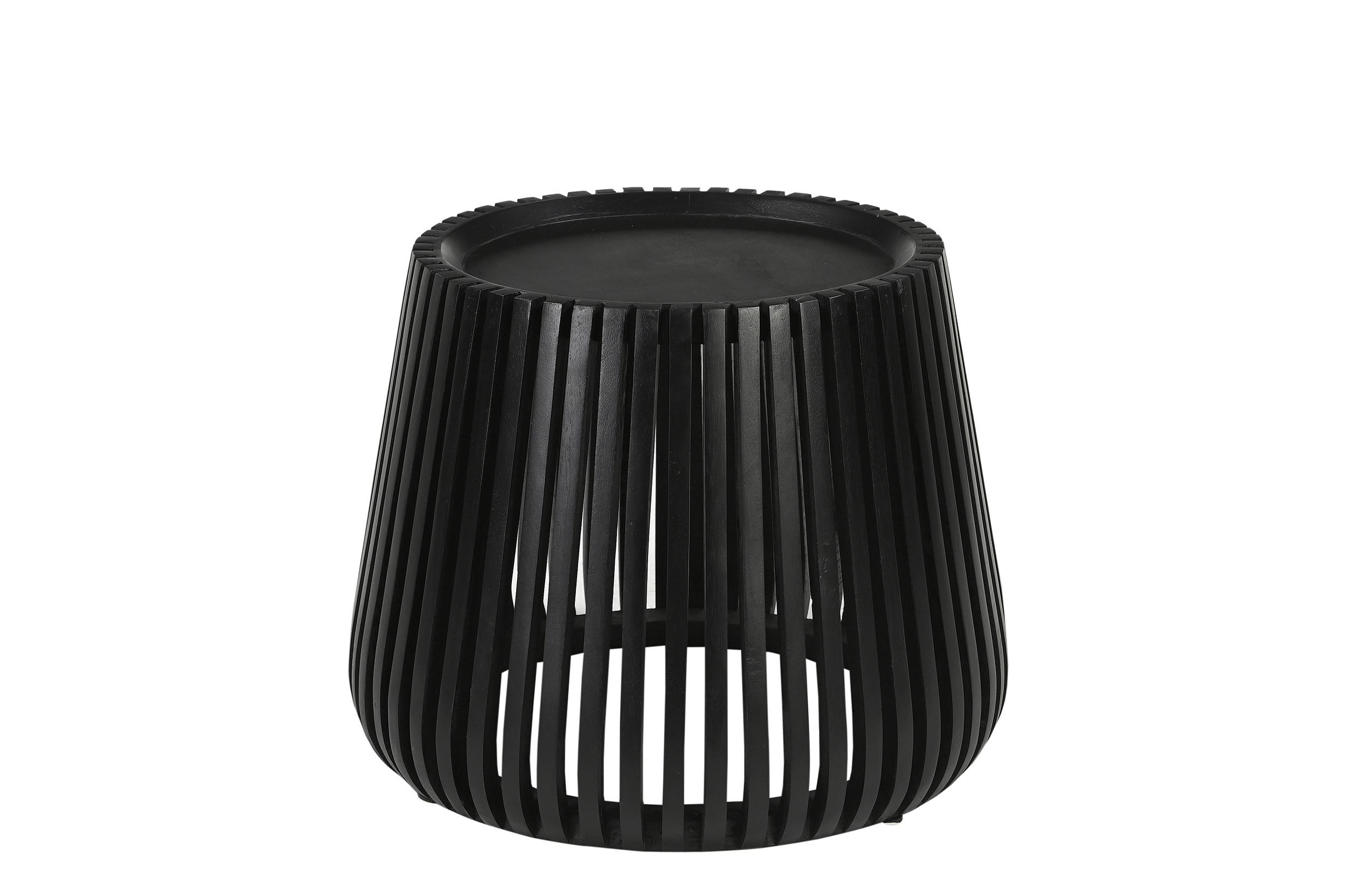 BEISTELLTISCH Schwarz B: 50 cm - Schwarz, Design, Holz (50/50/46cm) - MID.YOU