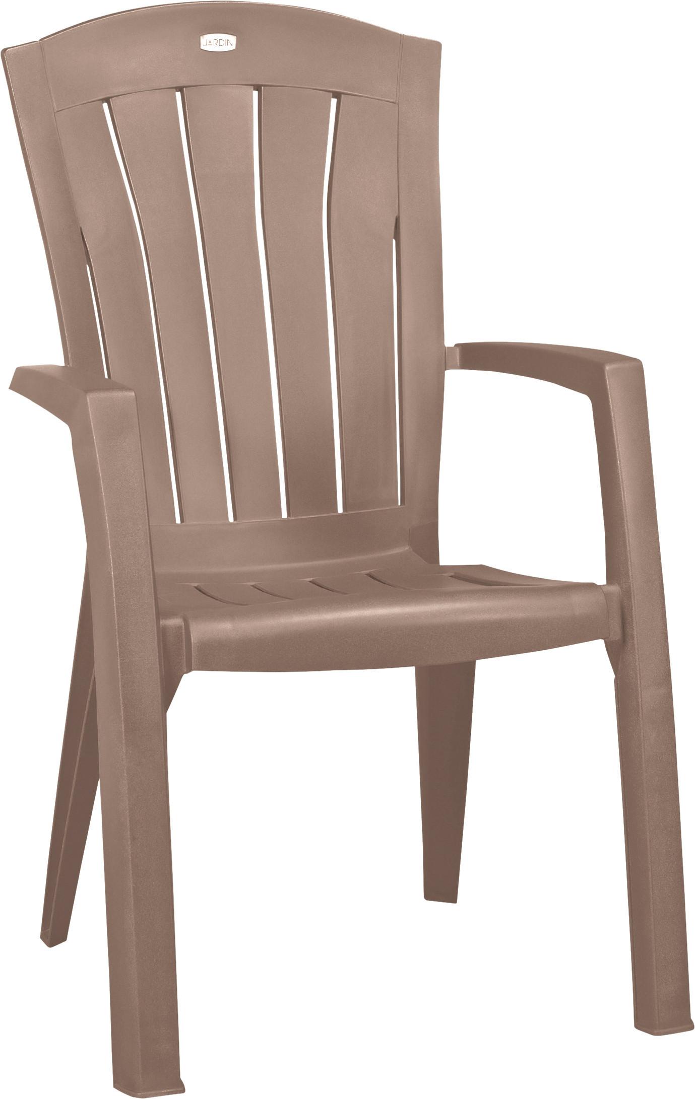 Kerti Szék Santorini - cappuccino, Konventionell, műanyag (61/99/65cm)