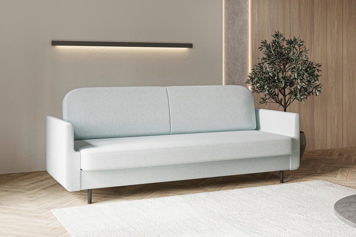 Schlafsofa Cloudy Hellblau B: 221 cm - Hellblau, Design, Textil (221/87/84cm) - MID.YOU