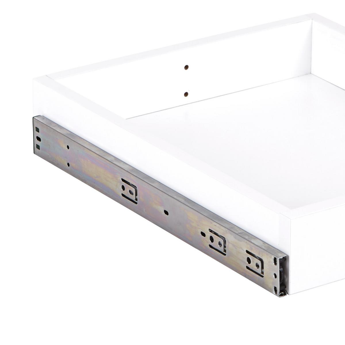 Schublade Unit, Weiß B: 42,4 cm, Vollauszug - Weiß, MODERN, Holzwerkstoff (42,4cm) - Ondega