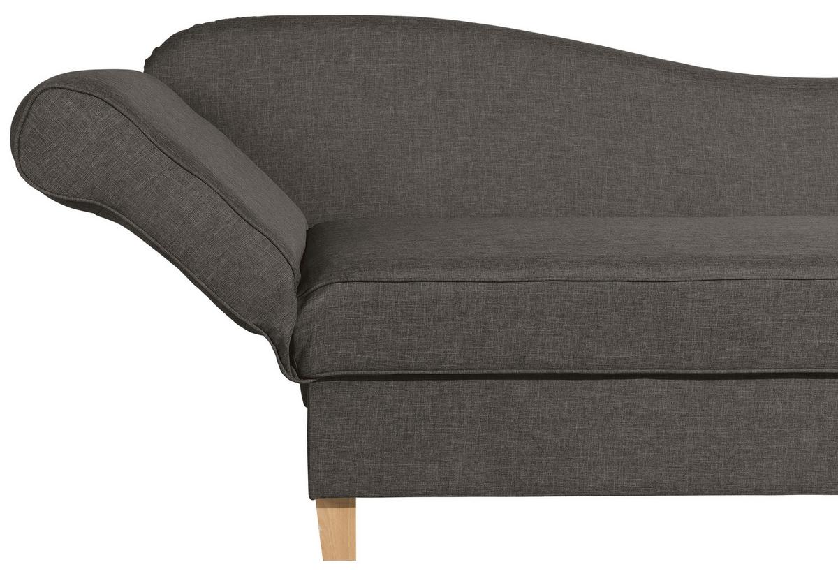 Recamiere Selma Braun Links mit Bettkasten+schlaffunktion - Buchefarben/Braun, Design, Textil (190/88/82cm) - Max Winzer