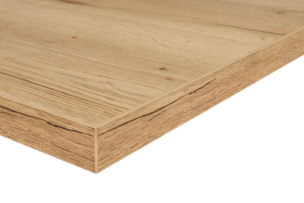 Kuchyňská linka 210 cm, alpská bílá vysoký lesk - barvy dubu/vysoce lesklá bílá, Moderní, kov/kompozitní dřevo (210cm) - Nobilia