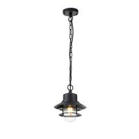 Außenhängeleuchte Copenhagen8-Bk - Schwarz, KONVENTIONELL, Glas/Metall (22/25.1cm) - Elstead Lighting