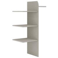Inneneinteilung Fifty Grau mit Kleiderstange, B: 78cm - Grau, KONVENTIONELL, Holzwerkstoff (78/148/51cm) - Luca Bessoni