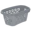 Wäschekorb Anton Grau, 57,5x38x26,5 cm - Grau, Kunststoff (57,5/38/26,5cm)