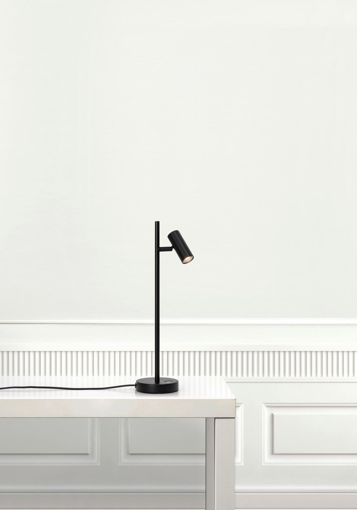 LED-Tischleuchte Omari Schwarz H: 40 cm - Schwarz, Design, Metall (40cm) - Nordlux