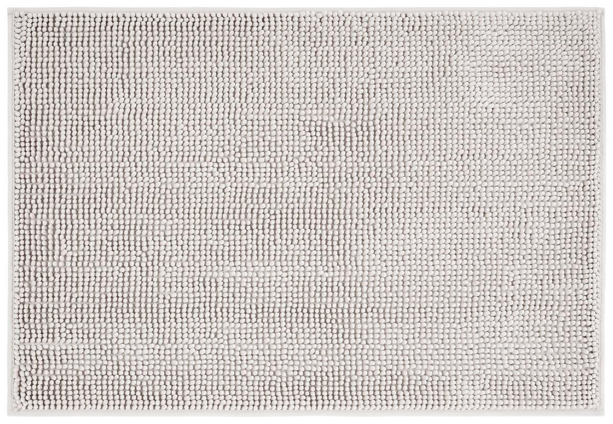 Badematte Anke Silber 60x90 cm Rutschhemmend - Silberfarben, KONVENTIONELL, Textil (60/90cm) - Luca Bessoni