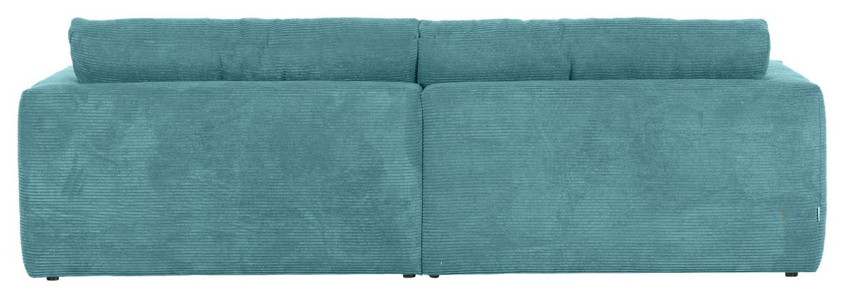 Bigsofa Manolis B: 260 Cm Petrol Cord - Petrol/Schwarz, KONVENTIONELL, Textil (260/66/115cm) - MID.YOU