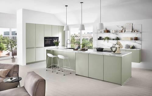 Einbauküche Sydney Frei Planb. Planbar Modern, Grifflos - MODERN, Holzwerkstoff - Vertico