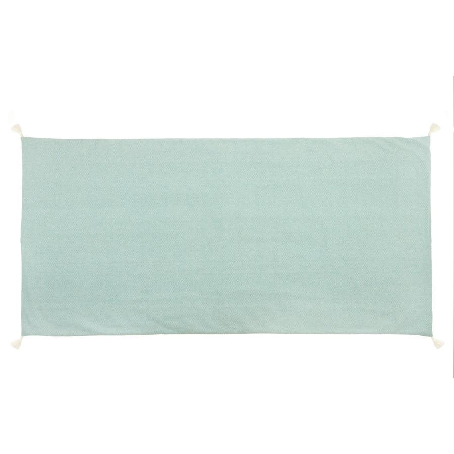 PLÁŽOVÁ PODLOŽKA DOBBY - tyrkysová, textil (90/190cm)