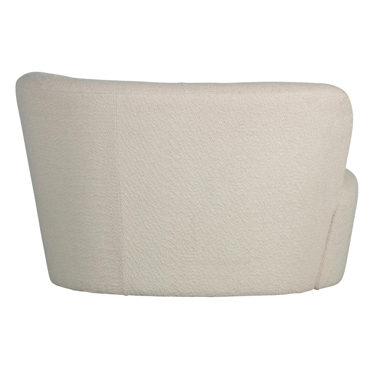 RÉCAMIERE Stone Creme B: 112cm - Creme/Schwarz, MODERN, Textil (112/73/80cm) - Livetastic