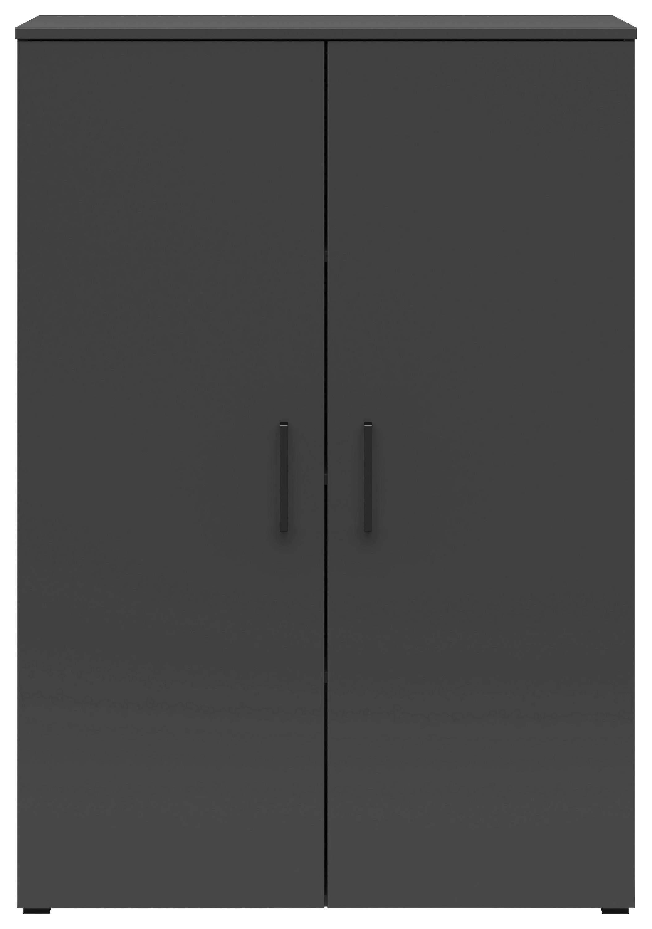 Komoda MULTISTAURAUM š: 80cm - černá/barvy grafitu, Moderní, kompozitní dřevo/plast (80/115/40cm)