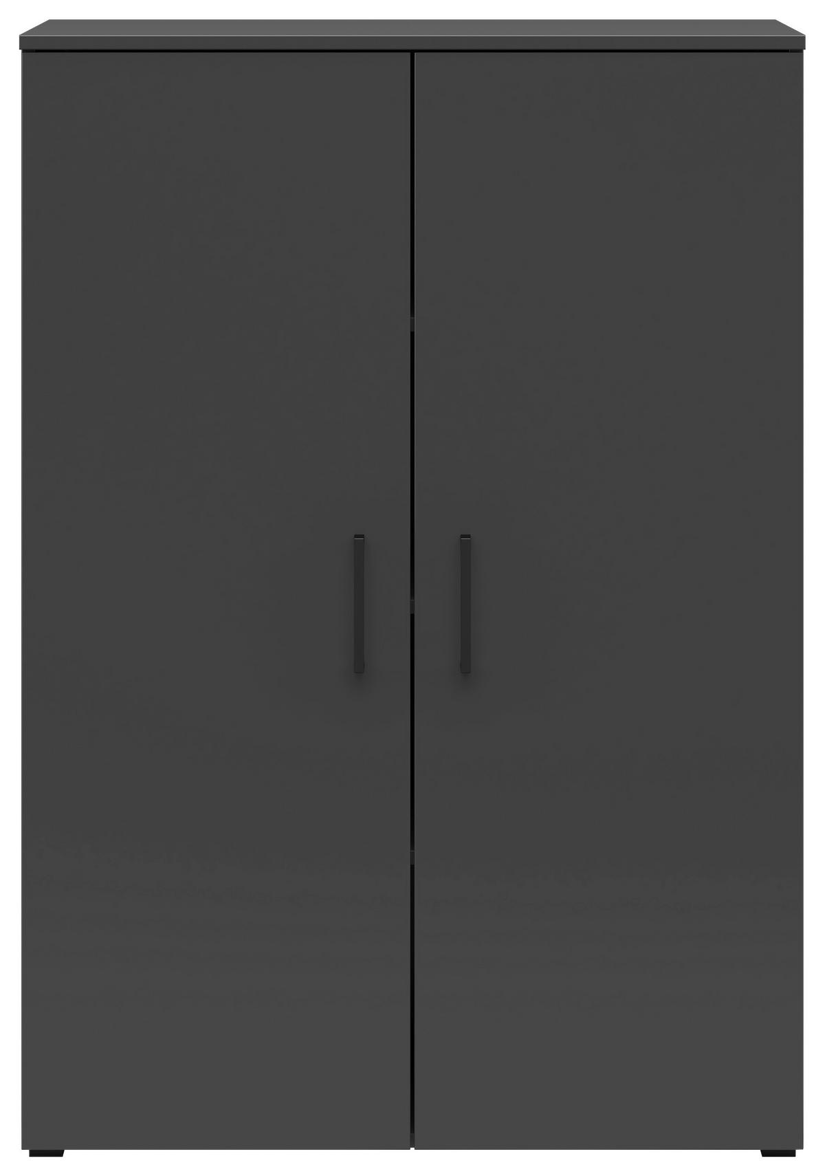 Komoda MULTISTAURAUM š: 80 cm - čierna/grafitová, Modern, kompozitné drevo/plast (80/115/40cm)