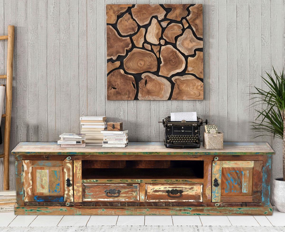 LOWBOARD Multicolor B: 200cm - Multicolor, Design, Holz (200/55/40cm) - MID.YOU