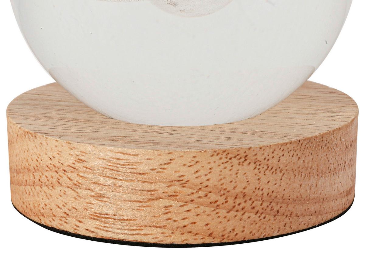 DEKORAČNÍ LED SVÍTIDLO MONI - průhledné/přírodní barvy, Romantický / Rustikální, kompozitní dřevo/plast (8/9,5cm) - Mömax