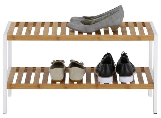 Regál Na Boty Anna 2 -sb- - bílá/přírodní barvy, Moderní, dřevo/kompozitní dřevo (70/36/30cm) - Mömax modern living Regál Na Boty Anna 2 -sb- - bílá/přírodní barvy, Moderní, dřevo/kompozitní dřevo (70/36/30cm) - Mömax modern living