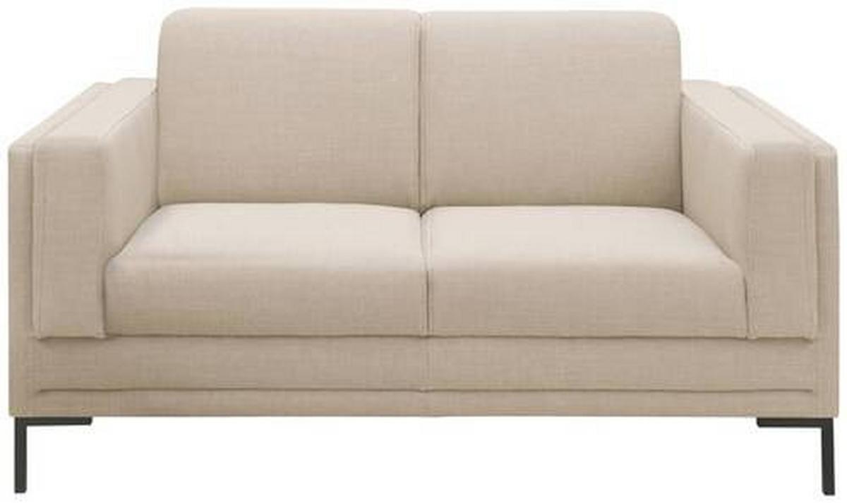 2-sitzer-sofa Looks Vii Beige - Beige/Silberfarben, Design, Textil (155/82/90cm) - LOOKS by W.Joop