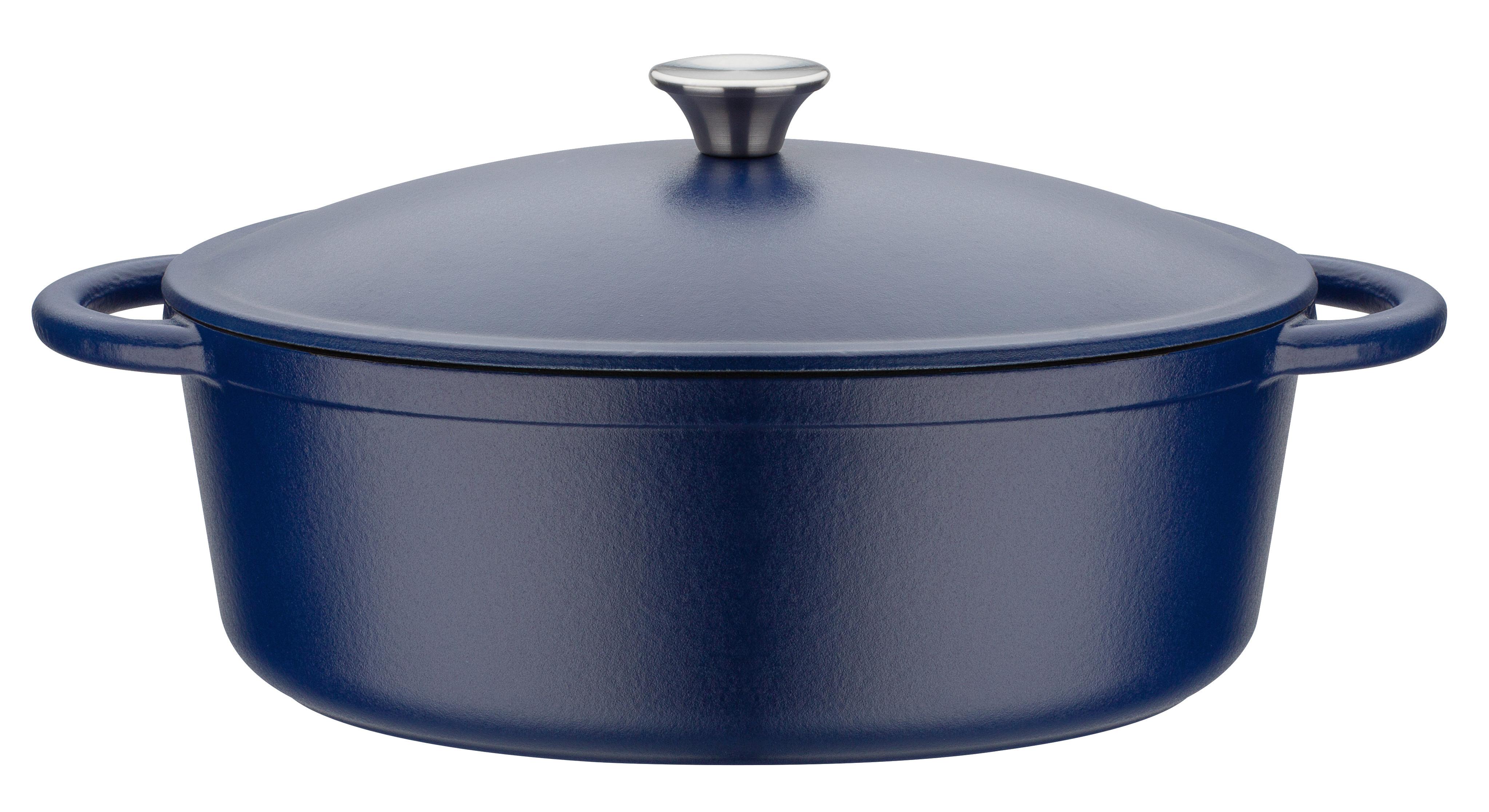 Bräter Blue Magic Dunkelblau, B/L: 33x26cm - Dunkelblau, Basics, Metall (33/26cm) - GSW