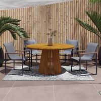 SADA ZAHRADNÍCH KŘESEL MATTEO - šedá/černá, Moderní, kov/textil (56/86/53cm) - Bessagi Garden