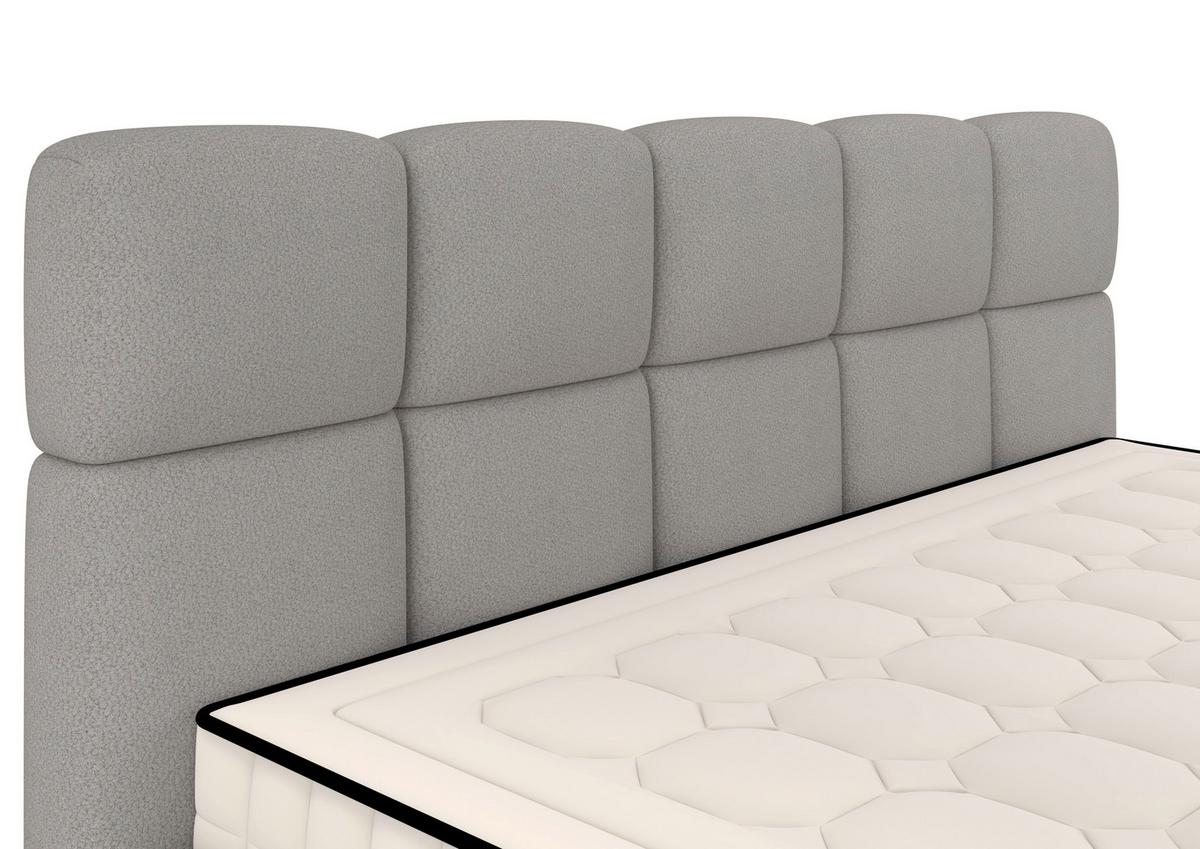 Polsterbett Cloudy mit Matratze Champagner, Lf: 160x200 cm - Champagner, Trend, Holz/Holzwerkstoff (160/200cm) - Luca Bessoni