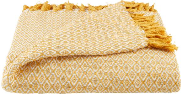 Überwurf Ines - Gelb, ROMANTIK / LANDHAUS, Textil (140/210cm) - James Wood