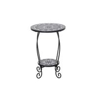Blumenständer J53794 - Schwarz, KONVENTIONELL, Keramik/Metall (41/41/59cm) - Siena Garden