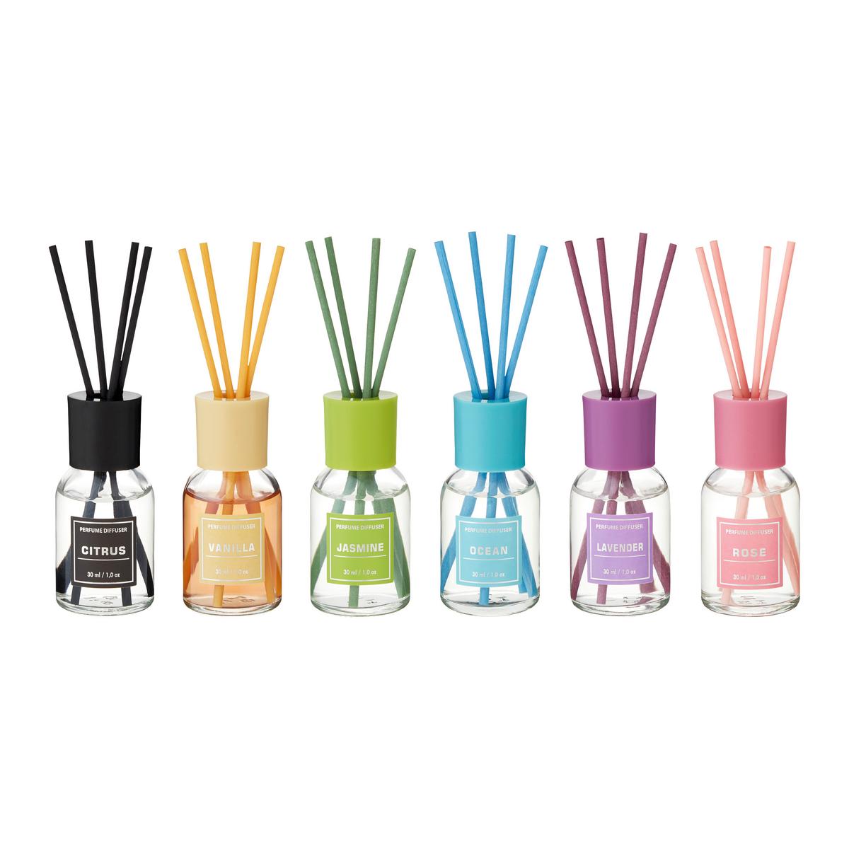 Difuzér Aria 6 rôznych vôni - Basics, sklo (30ml) - Based