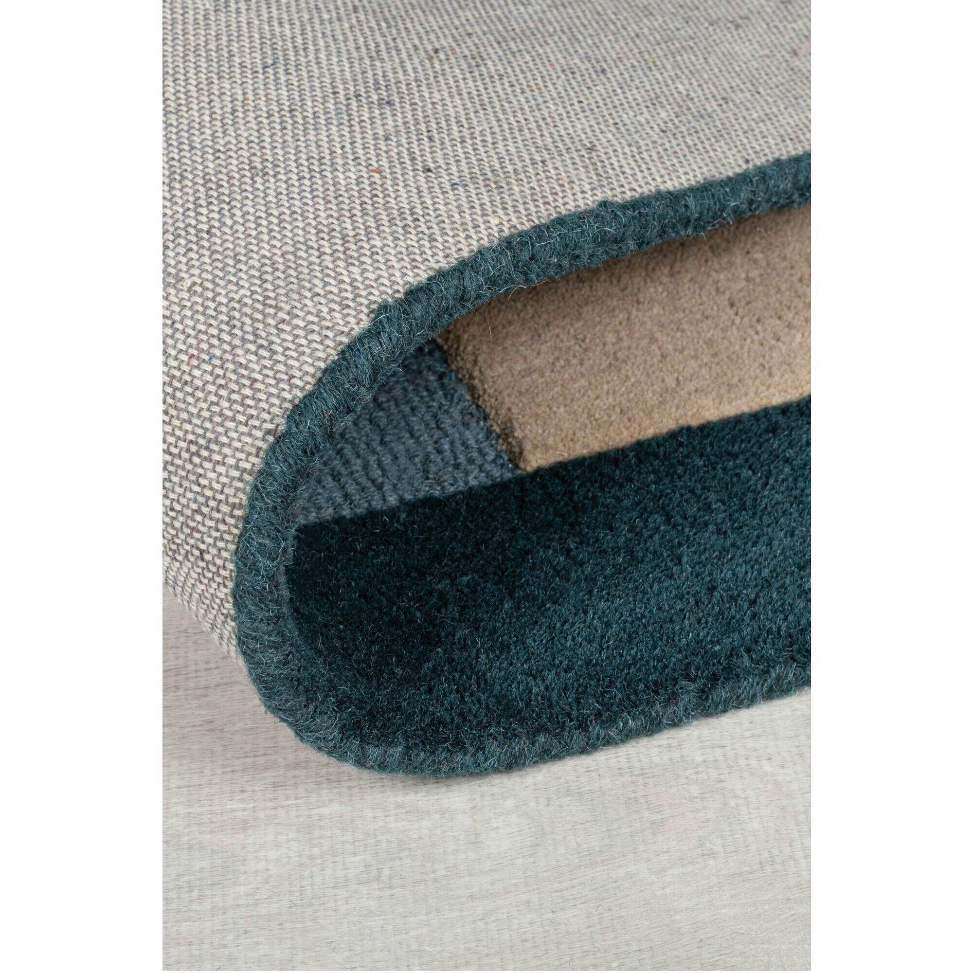 Wollteppich Labyrinth - Blau, Trend, Textil (150/240cm)