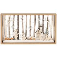 Holzbild Julius - Braun/Weiß, KONVENTIONELL, Holz (40/4/22cm) - Luca Bessoni
