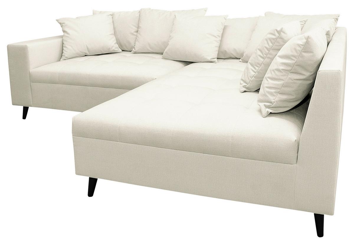 Ecksofa Pruno Hellgrau S: 247x174 Cm - Hellgrau/Schwarz, Design, Textil (247/174cm) - MID.YOU