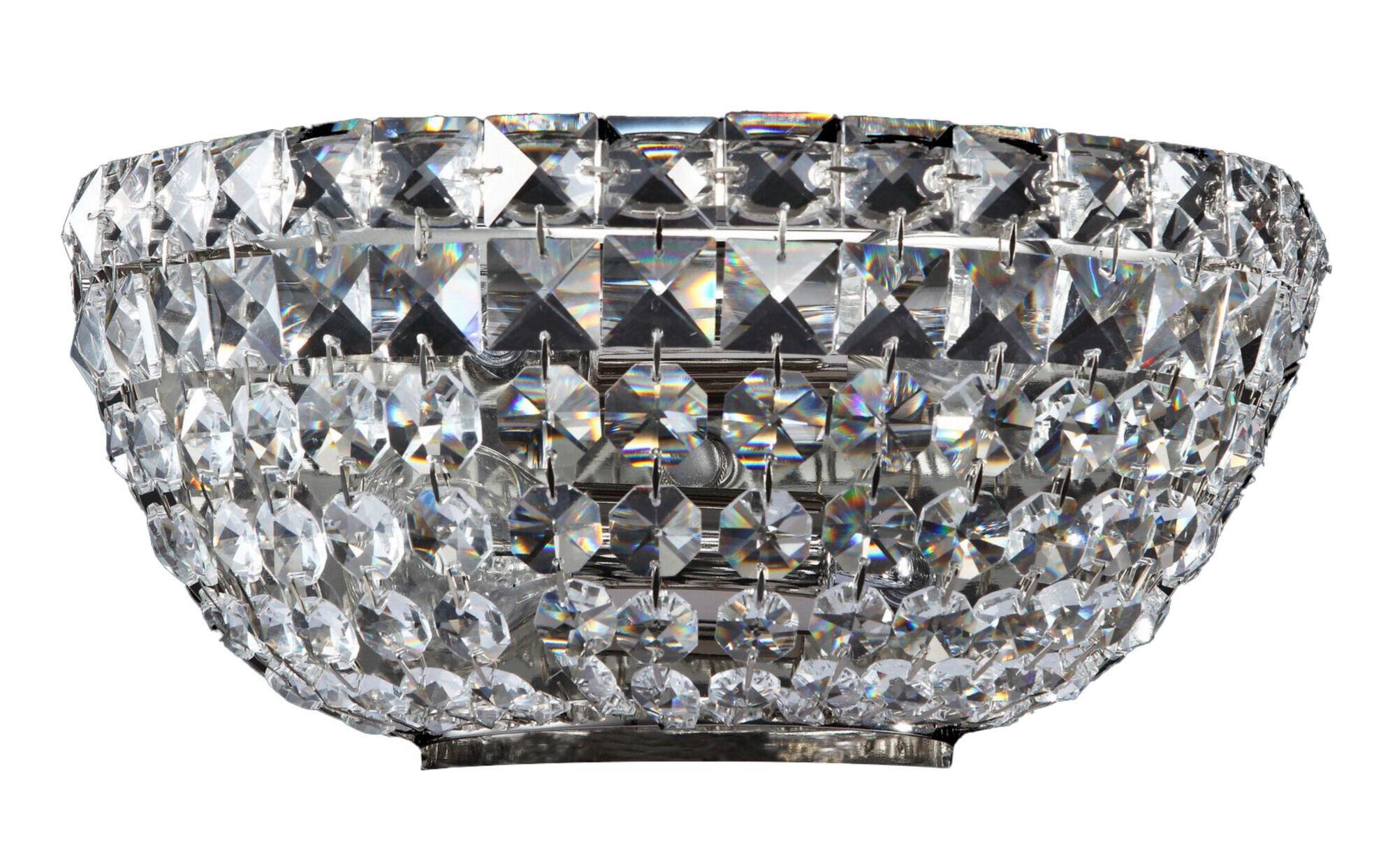Wandleuchte Basfor - Nickelfarben, Trend, Metall (12,2/25,7/14,8cm) - MAYTONI