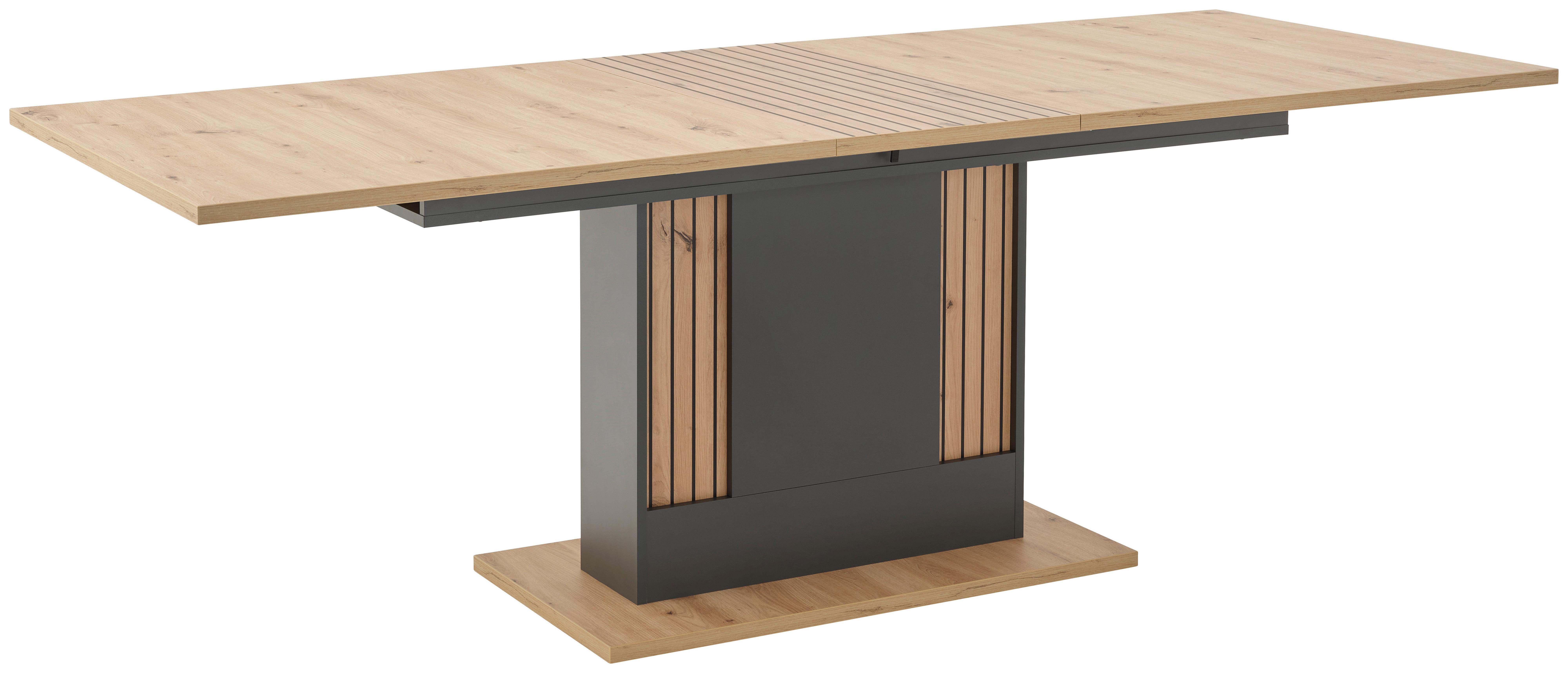 Ausziehtisch Amare 180 Cm 180-220x76,3x90cm Artisaneiche - MODERN, Holzwerkstoff (180-220/76,3/90cm)