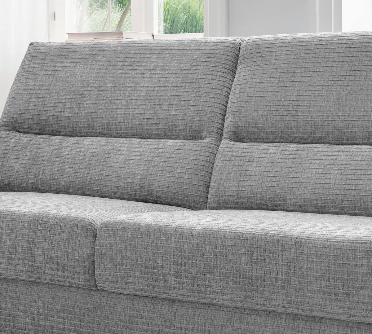2-Sitzer-Sofa Cavoli, Grau B: 147 cm - Schwarz/Grau, MODERN, Textil (147/90/89cm) - Livetastic