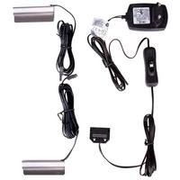 SADA OSVETLENIA SKL. POLICE LED-UNIVERSAL - antracitová, Modern, kov (6/2/1cm)