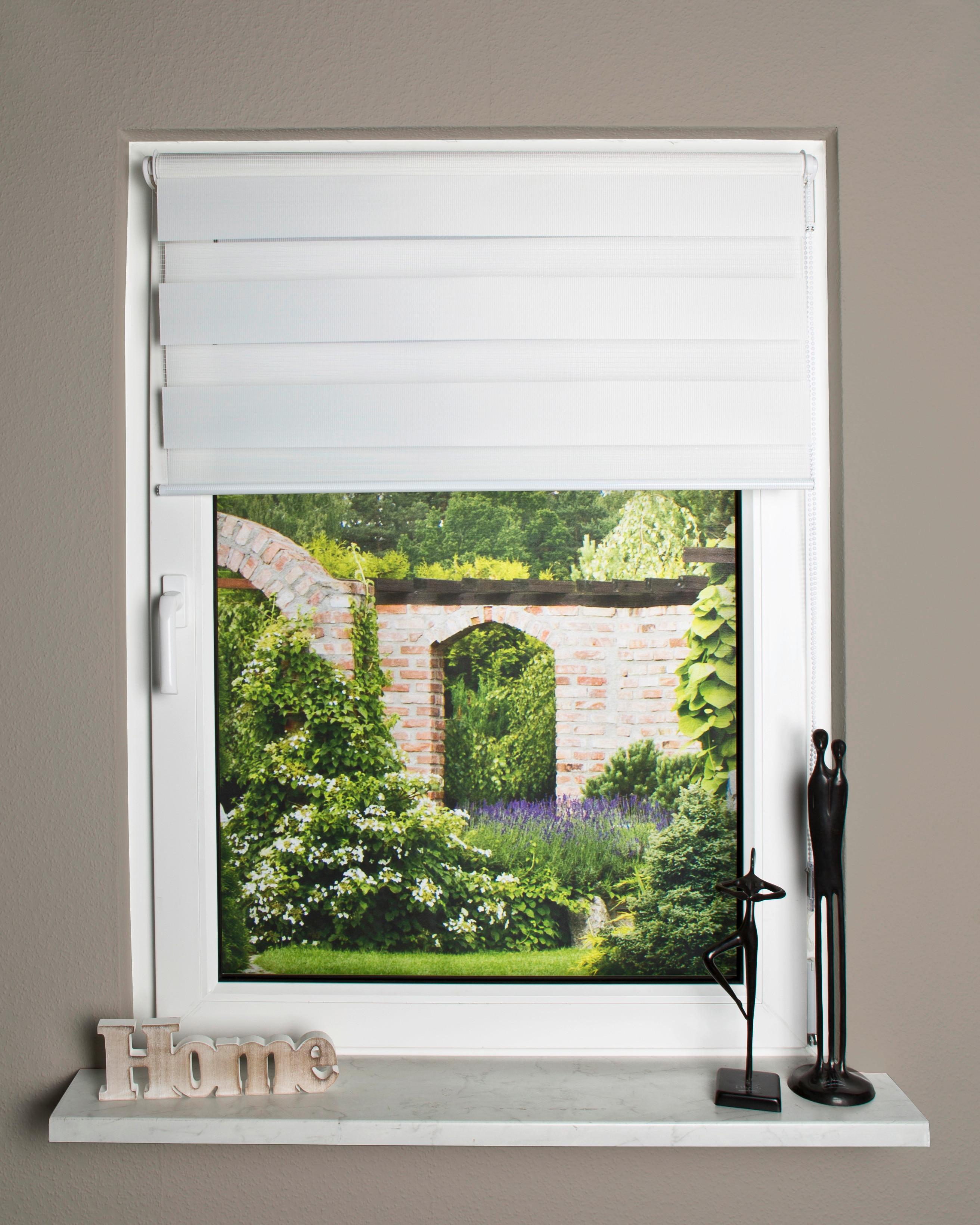 Doppelrollo Weiß B: 80 Cm - Weiß, Design, Textil (80/150cm)