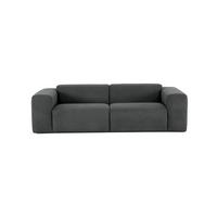 3-Sitzer-Sofa Manne Anthrazit B: 266 cm - Anthrazit/Schwarz, Design, Textil (266/76/116cm) - MID.YOU