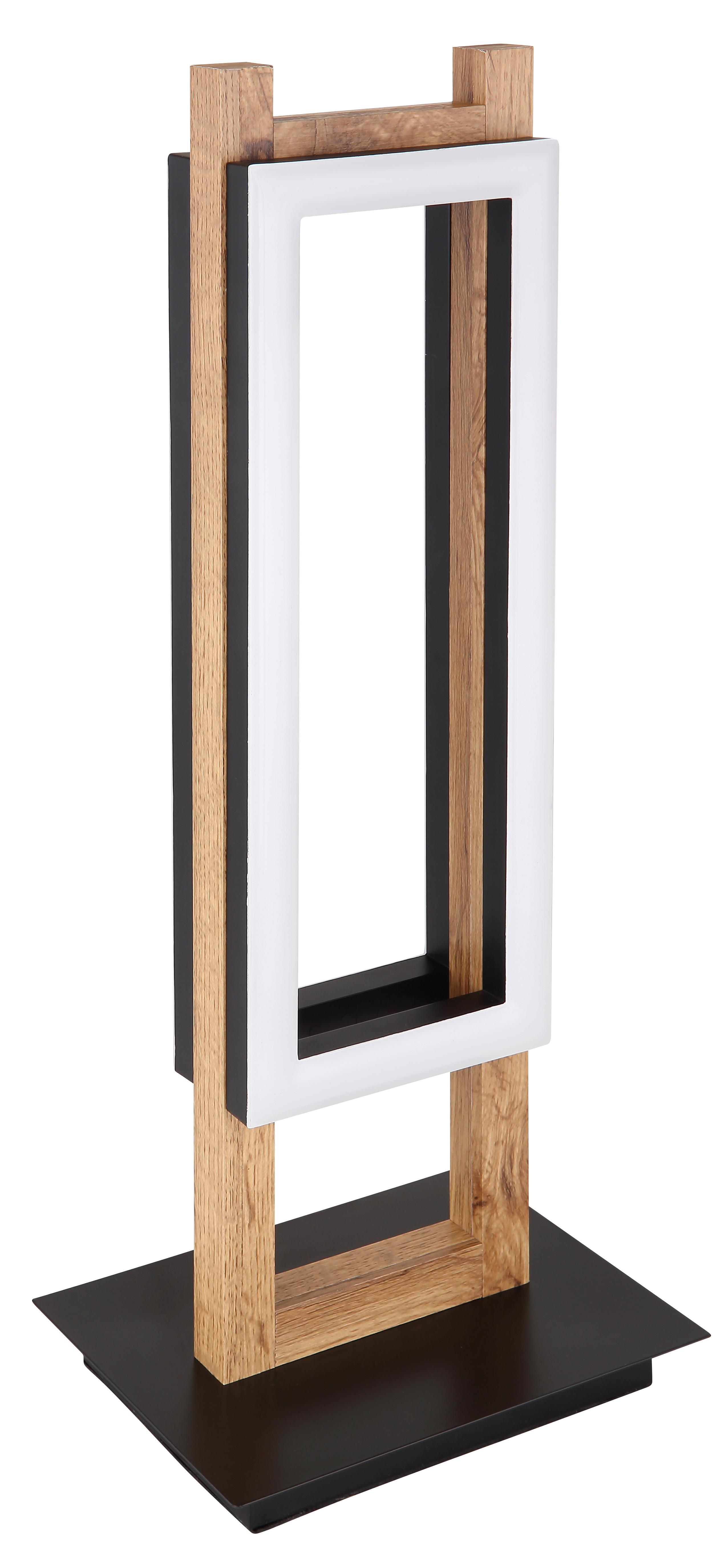 Led Asztali Lámpa 67266t Illa - sötétbarna/fekete, Design, műanyag/faalapú anyag (20/15/50cm) - Globo