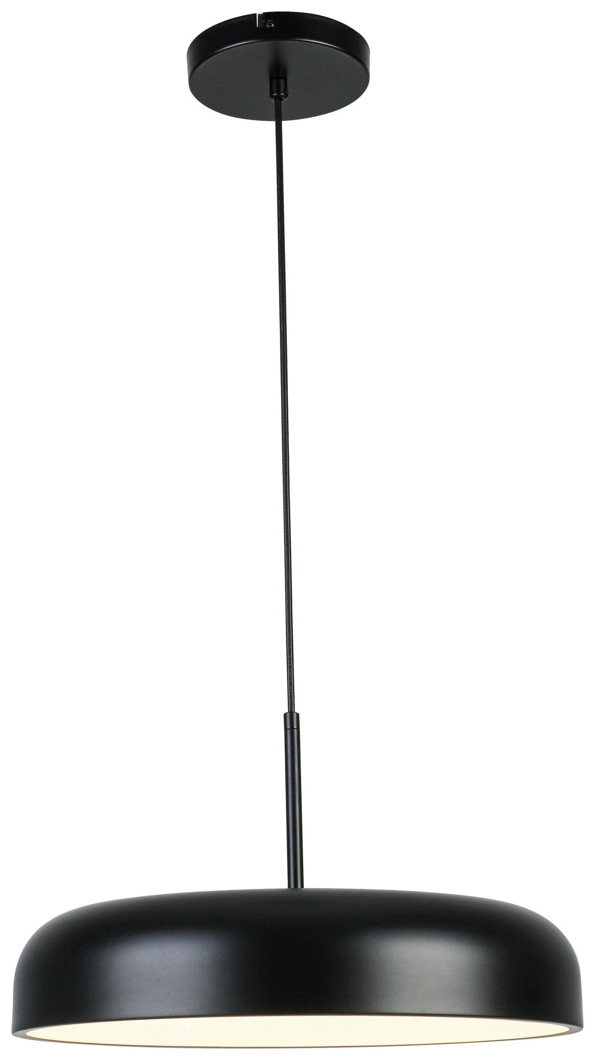 ZÁVESNÉ LED SVIETIDLO MIKE - priehľadné/čierna, Modern, kov/plast (40/130cm) - Mömax