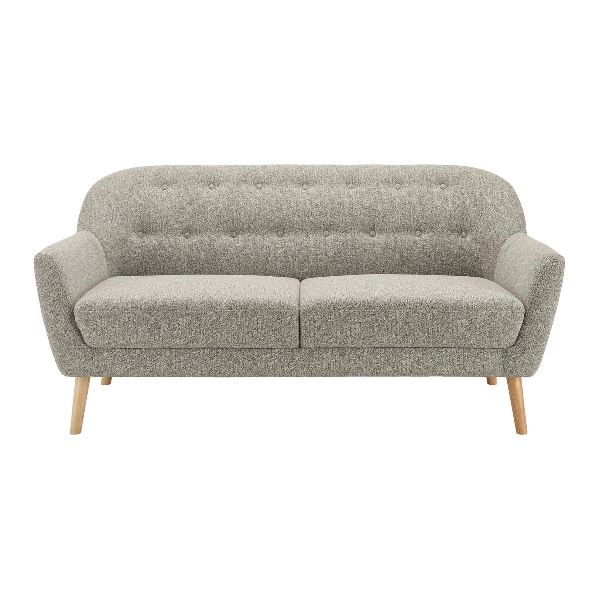Pohovka LORY béžová - prírodná farba/béžová, Modern, drevo/textil (170/78/86cm) - Bessagi Home