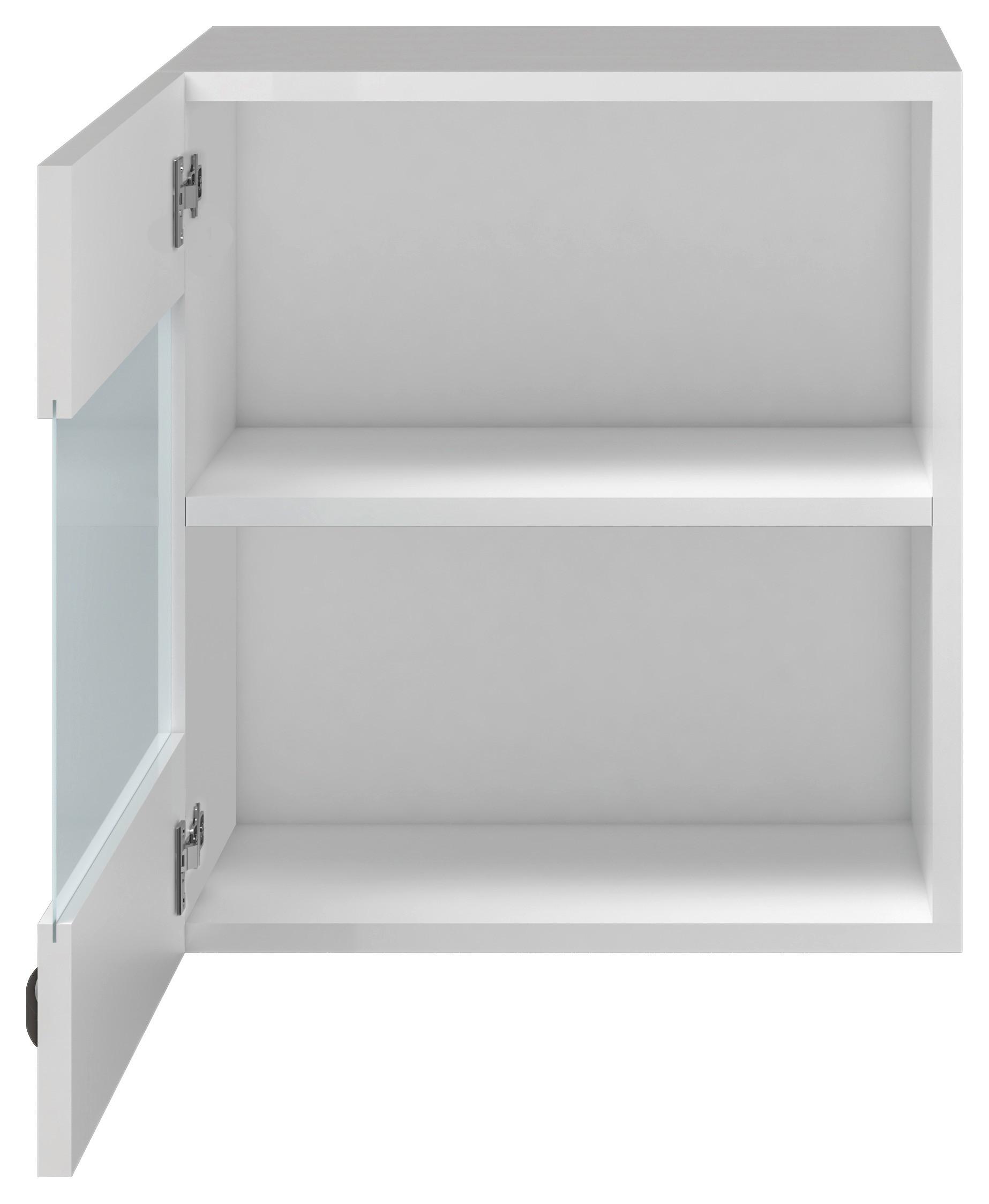 Kuchyňská Horní Skříňka Alba Hgh 50 - bílá/barvy nerez oceli, Moderní, kov/kompozitní dřevo (50/54/32cm)