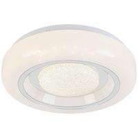 STROPNÉ LED SVIETIDLO ALI - biela/chrómová, Modern, kov/plast (26/26/5,5cm) - Mömax